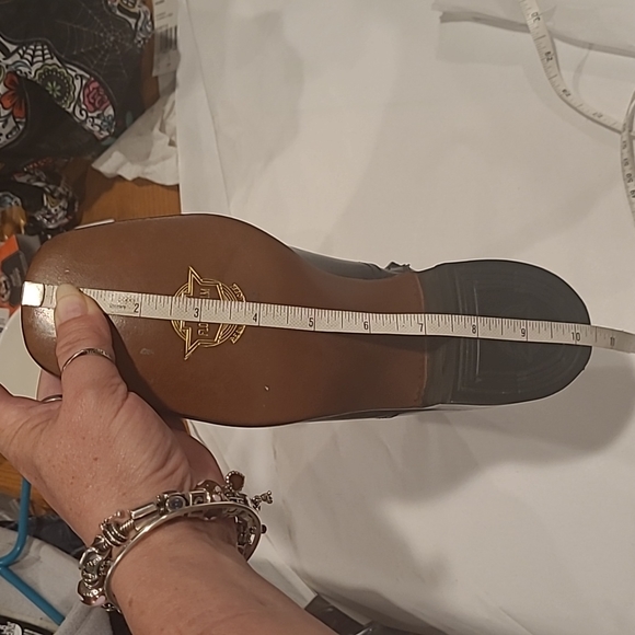 Sold Mens Florsheim Black Leather Boots Size 6.5 E - Picture 8 of 9